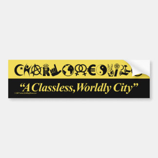 Charlottesville: A Classless, Worldly City Bumper Sticker