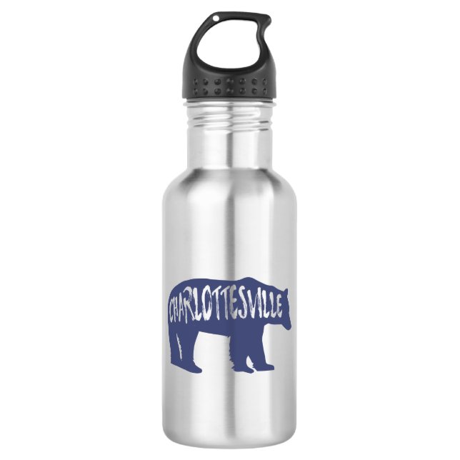 Charlottesville Virginia Bear 532 Ml Water Bottle (Front)