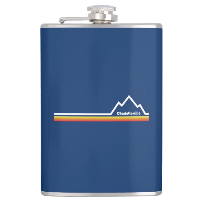 Charlottesville, Virginia Hip Flask (Front)