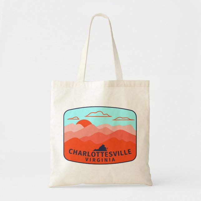 Charlottesville Virginia Outdoor Tote Bag (Front)