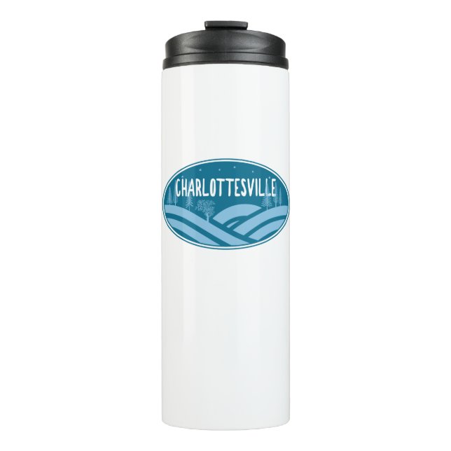 Charlottesville Virginia Outdoors Thermal Tumbler (Front)