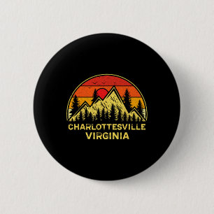 Charlottesville Virginia Va Mountains Hiking Souve 6 Cm Round Badge