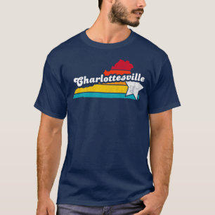 Charlottesville Virginia Vintage Distressed Souven T-Shirt