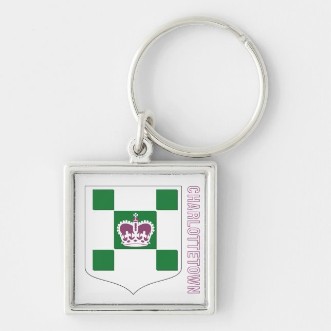 Charlottetown coat of arms - PEI Key Ring (Front)