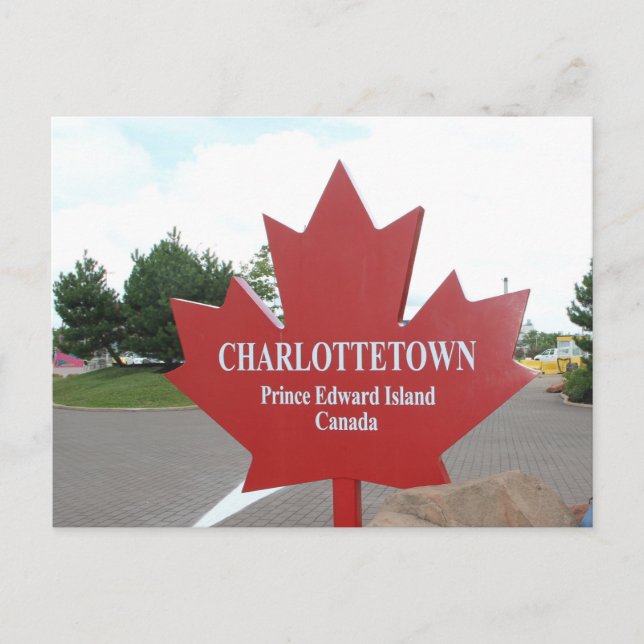 Charlottetown Prince Edward Island, photography Postcard (Front)