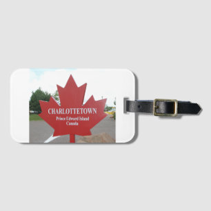 Charlottetown Prince Edward Island, Red Maple Luggage Tag