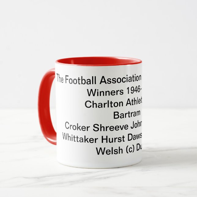 Charlton Athletic FA Cup winners mug 1947 (Front Left)