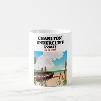 Charlton Undercliff Beach, Dorset travel poster Coffee Mug