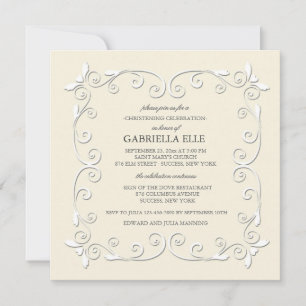 Charm and Grace Christening Invitation