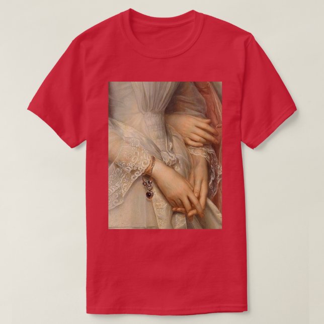 Charm Bracelet amp Looped Arms Renaissance Paintin T-Shirt (Design Front)