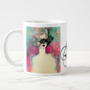 CHARM MONOGRAM LARGE COFFEE MUG