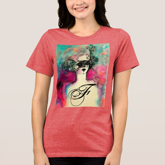 CHARM MONOGRAM / Mysterious Beauty Tri-Blend Shirt (Front)