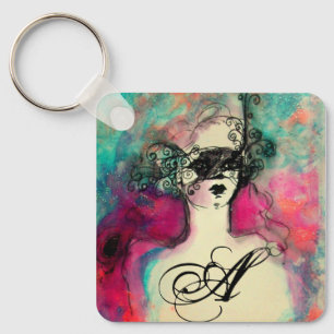 CHARM MONOGRAM / Mysterious Beauty with Mask Key Ring