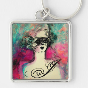 CHARM MONOGRAM / Mysterious Beauty with Mask Key Ring