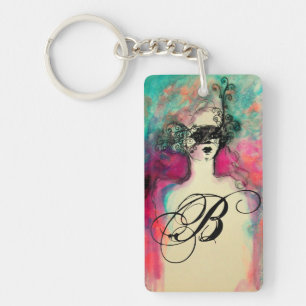 CHARM MONOGRAM / Mysterious Beauty with Mask Key Ring
