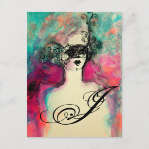 CHARM MONOGRAM POSTCARD