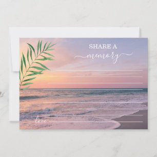 Charm Ocean Beach View Share a Memory Attendance  Announcement