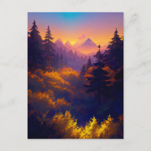 Charm of the Evening Postcard