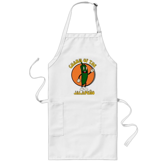 Charm of the Jalapeño Long Apron (Front)