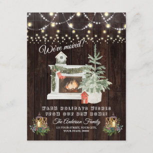 Charm We Have Moved Winter Holidays Mood Invitation