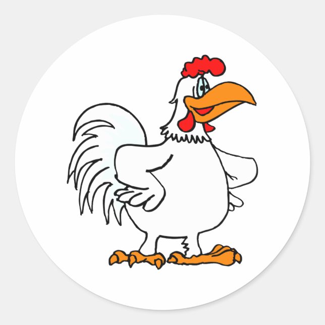 Charmichael Chicken Classic Round Sticker (Front)