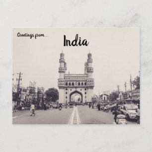 Charminar Monument Landmark Hyderabad India Design Postcard