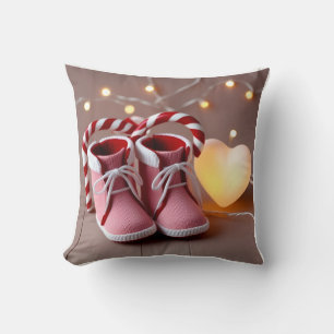 Charming 3D Baby Booties: Double-Sided Delight Cushion