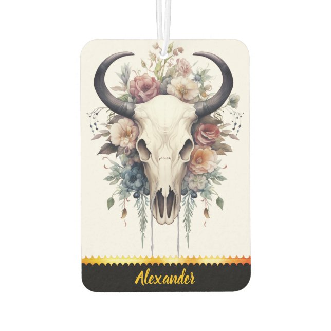 Charming air freshener adorned with floral designs (Back)