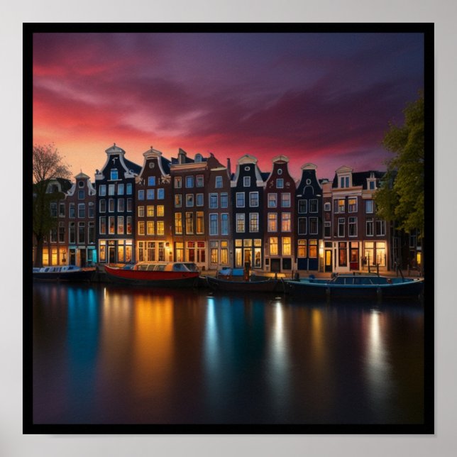 Charming Amsterdam City  Poster (Front)