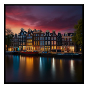 Charming Amsterdam City Poster