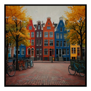Charming Amsterdam City Poster