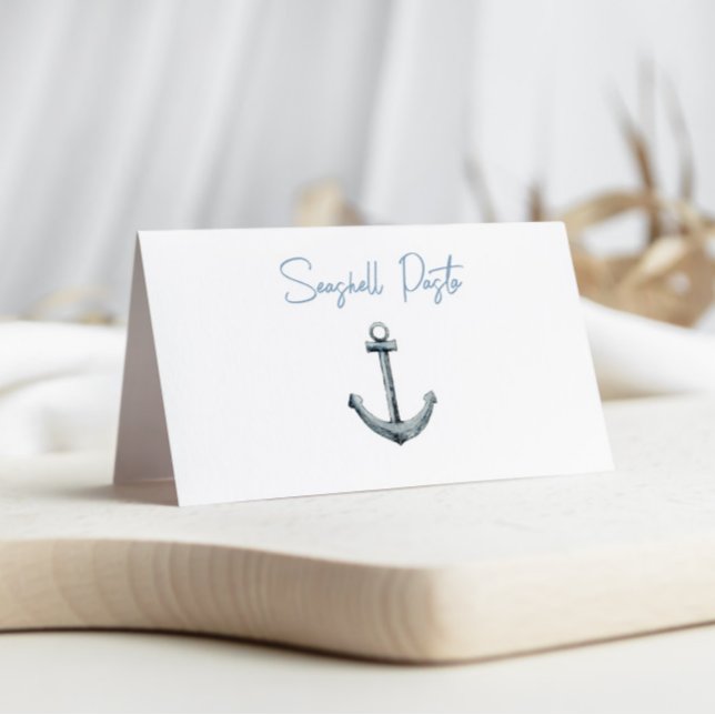 Charming Anchor Food Label Place Card (Creator Uploaded)