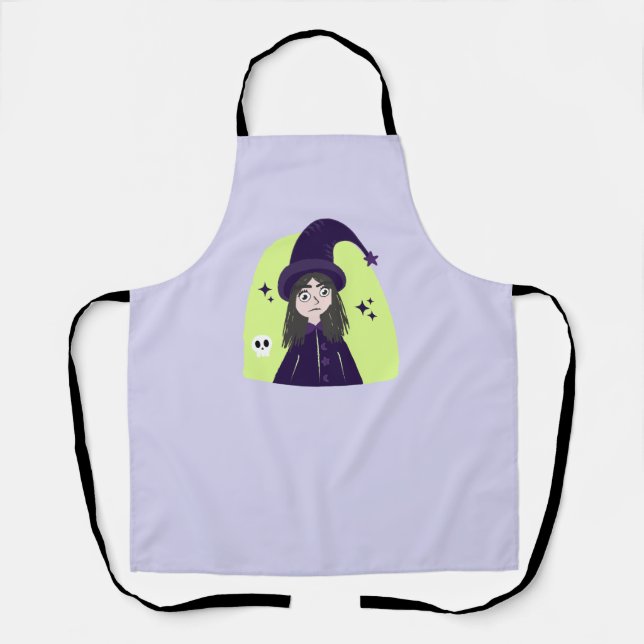 Charming Angry Cute Witch Apron (Front)