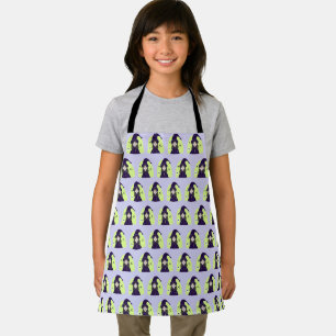 Charming Angry Cute Witch Apron