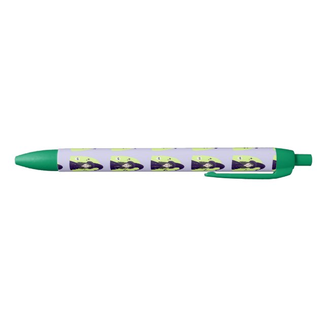 Charming Angry Cute Witch Black Ink Pen (Bottom)