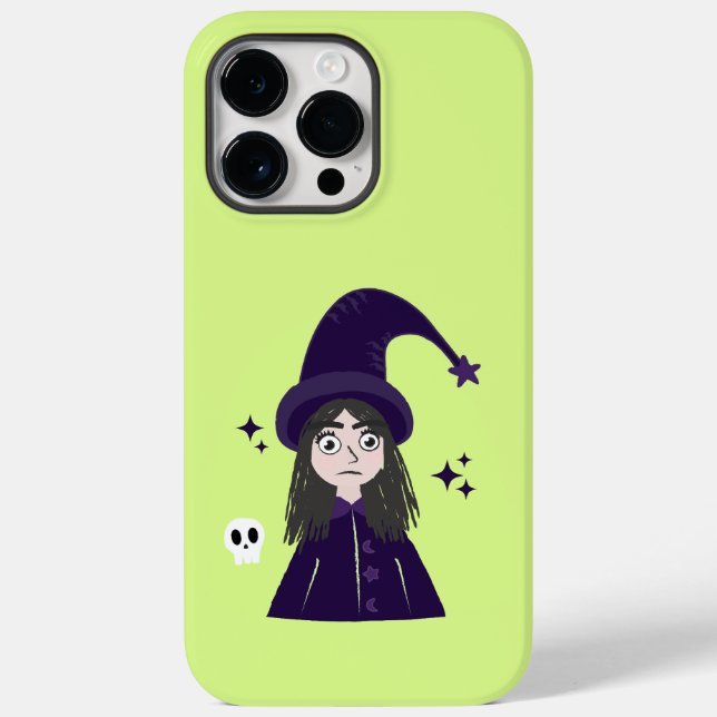 Charming Angry Cute Witch Case-Mate iPhone Case (Back)