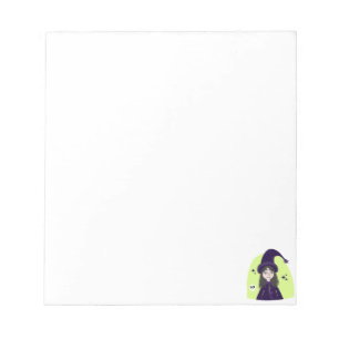 Charming Angry Cute Witch Notepad