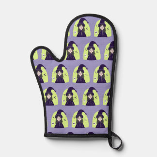 Charming Angry Cute Witch Oven Mitt