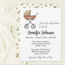 Charming Antique Wicker Buggy Boho Baby Shower