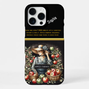 Charming Apple Farmer Gathering Harvest in Autumn iPhone 16 Pro Max Case