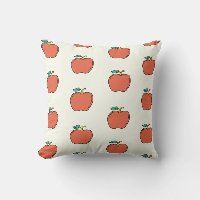 Charming Apple Pattern Cushion (Front)