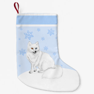 Charming Arctic Fox Christmas Stocking