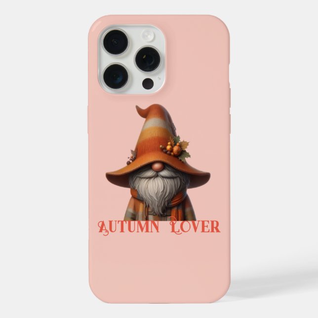 Charming Autumn Gnome Lover – Cosy Fall Vibes iPhone Case (Back)