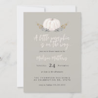 Charming Autumn 'Little Pumpkin' Baby Shower 