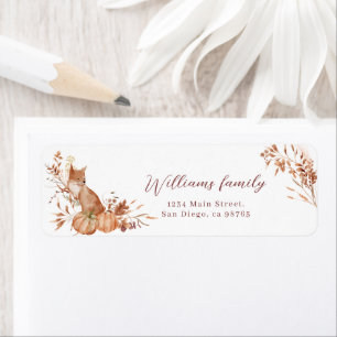 Charming Autumn Terracotta Baby Fox Pumpkin