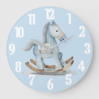 Charming Baby Boy Blue Rocking Horse Name