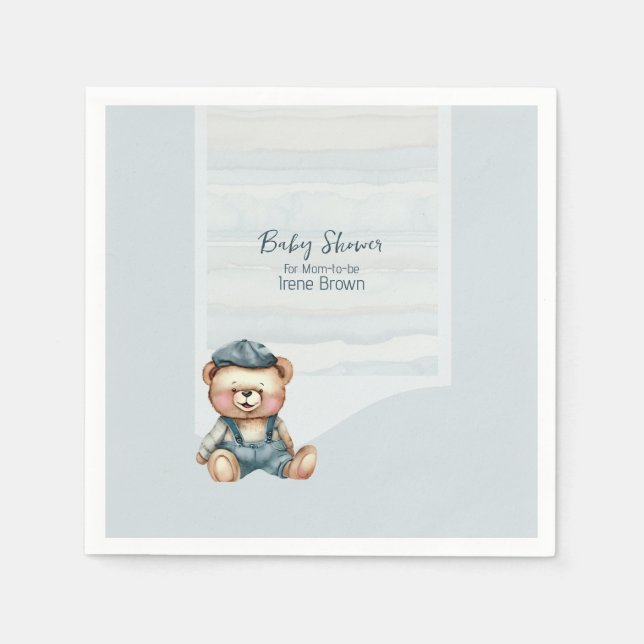 Charming Baby Shower Paper Napkin (Front)