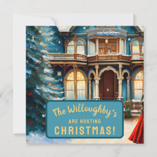 Charming Bed N Breakfast Victorian House Christmas Save The Date