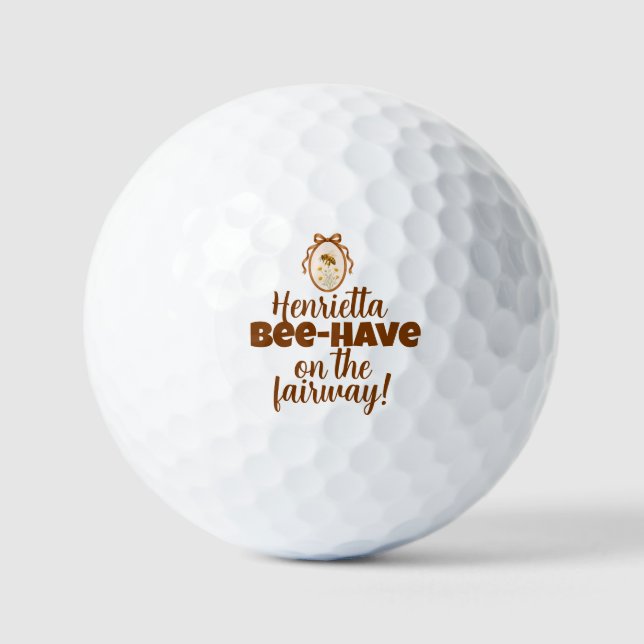 Charming Bee-Have Fairway Golf Balls (Front)