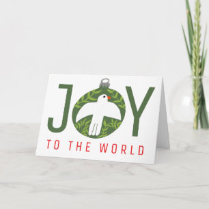 Charming Bird Dove Christmas Ornament Xmas Holiday Card